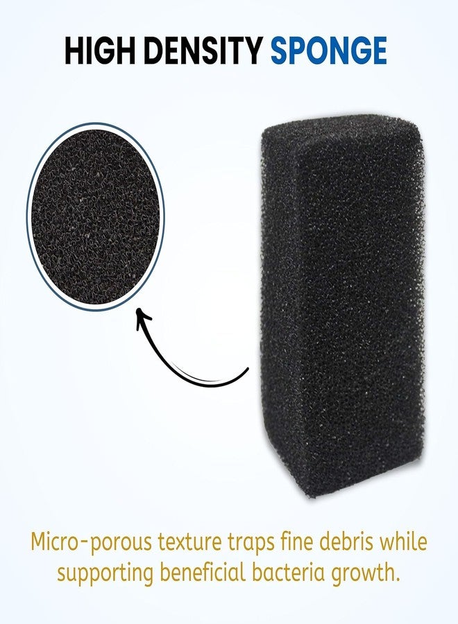 TRADESK Anky Aquarium Sponge Filter Refills, Set of 5, Black Foam for Mechanical and Biological Filtration, Fresh & Salt Water Fish Tank - Image 2